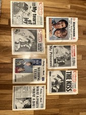 Charles And Diana - Wedding day Newspapers 28-29-30 July 1981