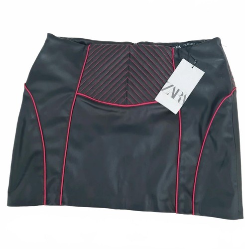 Zara large mini skirt - large, faux