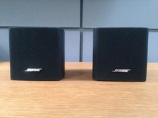 2 X BOSE BLACK SINGLE CUBE