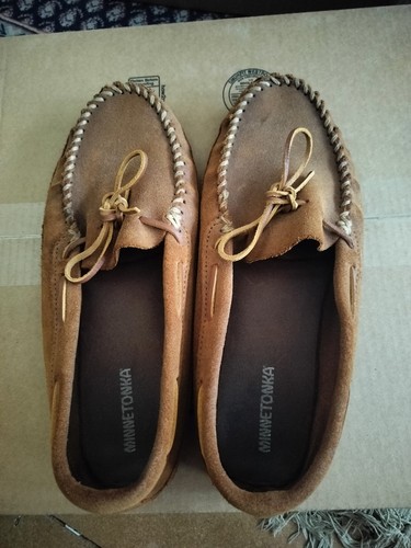 Minnetonka brown suede lace - minnetonka,
