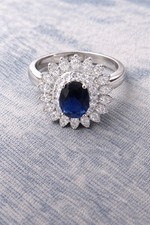 “Blue Sapphire Style Halo