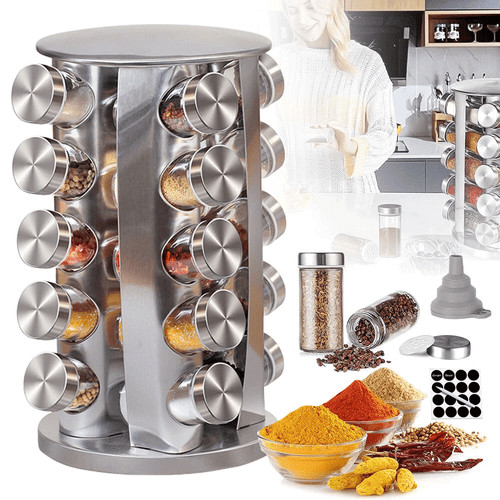Kitchen rotating spice rack - spice,