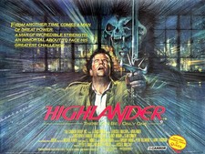 HIGHLANDER 1986 UK QUAD POSTER