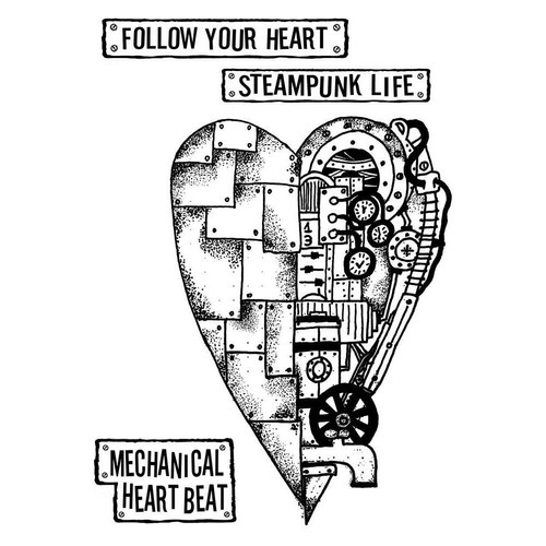 Mechanical heart stamperia - mechanical,
