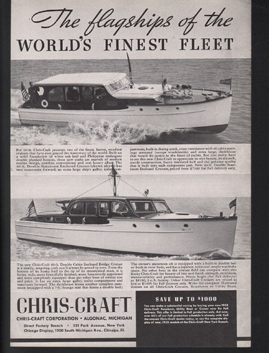 1937 chris craft motor boat - chris,