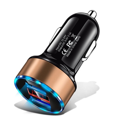 Dual usb port car charger - port,