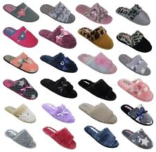 Slip On Slippers Closed Open Toe Indoor Bedroom Mules Sizes and Styles