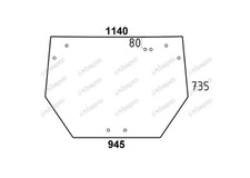For SAME DORADO REAR WINDOW