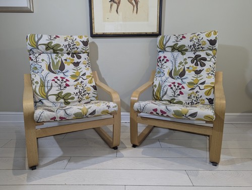 Ikea poäng armchairs oak - ikea,