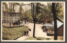 Dudley Zoo Aviary & Monkey Enclosure Animated Posted 1939 Photochrom 80775