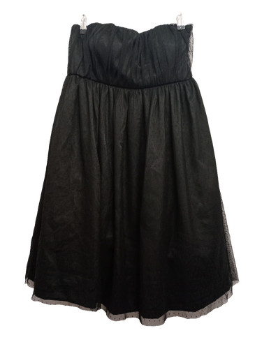 Woman black strapless - black,