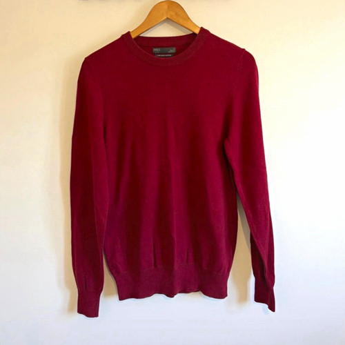 Men red knit crew neck - men’s,
