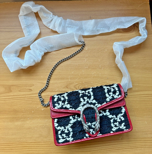 Gucci dionysus tweed leather - gucci,
