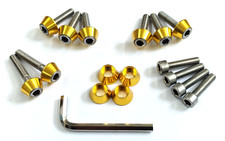 STAINLESS STEEL ROCKER CAM COVER BOLTS NISSAN MICRA K11 1.3 CG10DE CG13DE GOLD