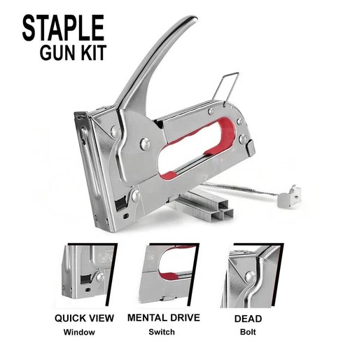 Staple gun heavy duty with - gun,
