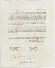 IRELAND 1843 LETTER MARQUIS of ORMONDE MEETING GENTRY + FARMERS KILKENNY PRINTED