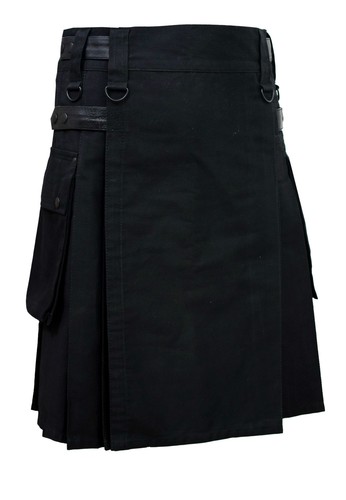 Men black leather - men,