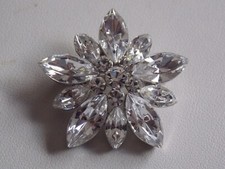 Gorgeous Silver Tone Rhinstone