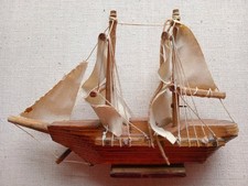 Old Hand Made Wooden Sailing