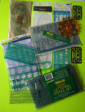 Selection of ROTRING, LINEX, UNO, HELIX, SIMPLON Drawing Stencils & Templates