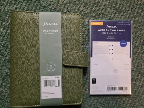Genuine filofax camden olive - camden,
