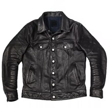 Men's Black Real Lambskin