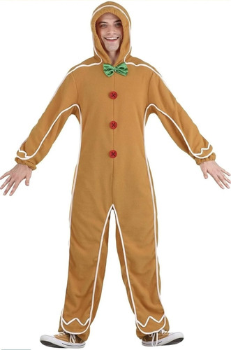 Adult gingerbread man costume - gingerbread,