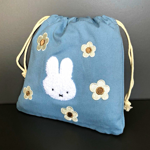 Miffy blue canvas drawstring - miffy,