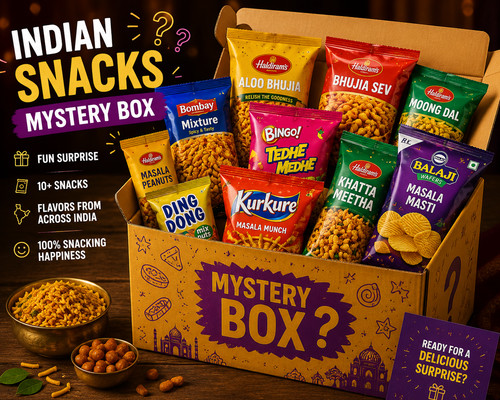 Indian mystery snack box - indian,