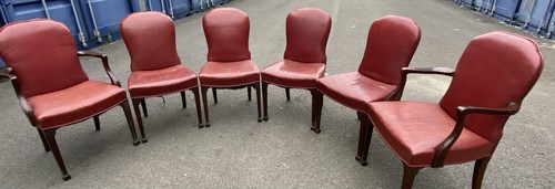 Vintage leather dining chairs - vintage,