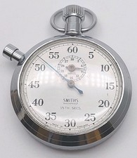 Vintage Smiths Pocket Stop Watch 1/5th Secs WORKING - VERY GOOD CONDITION 