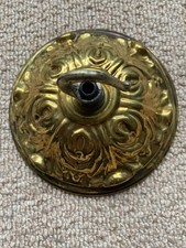 old  brass ceiling rose with