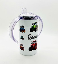Cartoon Tractor Sippy Cup 12oz