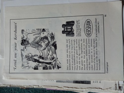 Kvc55 ephemera 1940s advert - ephemera,
