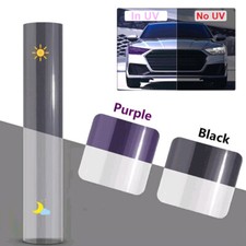 Photochromic PPF Tint Film Car Headlight Taillight Non-scratch Protector Sticker