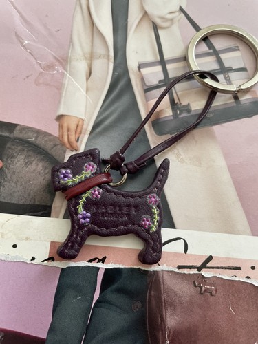 Radley dark purple leather dog - purple,