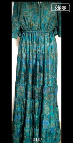 Long maxi medieval - , teal