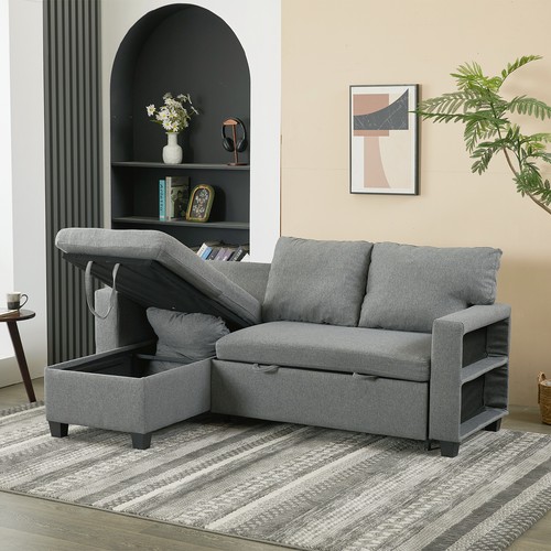 Shaped sofa bed pull - bed, out