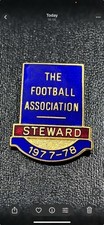 1977-78 Football Association steward Badge