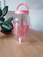 Plastic Drinks Dispenser 3.8ltrs With A Tap And Carry Handle. Used For Water