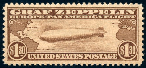 C14 airmail 1930 graf - us,