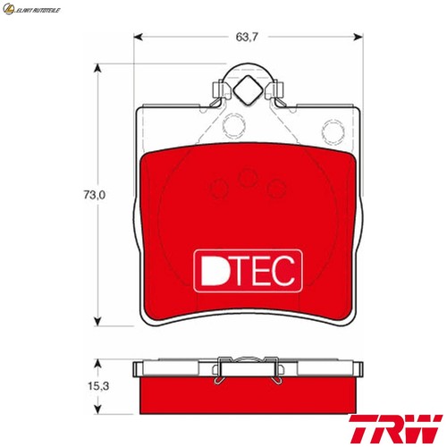 Brake pad set disc - pad,