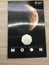 POBJOY MINT LUNAR SOUTH POLE OF THE MOON 50P 2023 LTD ISSUE OF 1,950.