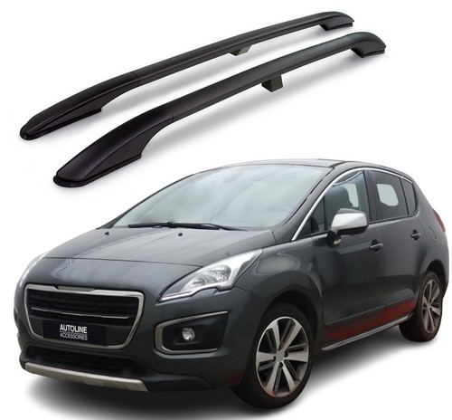 Black aluminium roof rack - black,