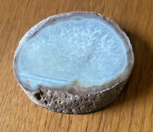 Vintage agate slice pin - vintage,