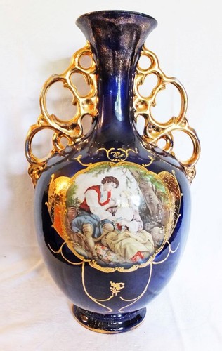 Royal vienna art pottery - art, blue