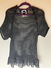 Ladies vintage black  fringed