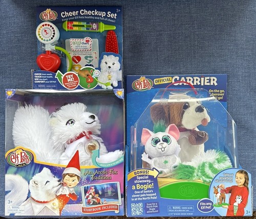 Elf pets white arctic fox - elf,