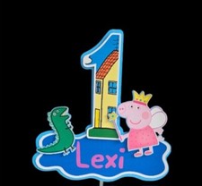 Peppa pig personalised cake - personalised,