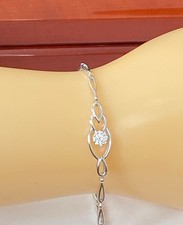 18ct Gold Natural Diamond Bracelet VS Diamonds 18 Carat White Gold 18K